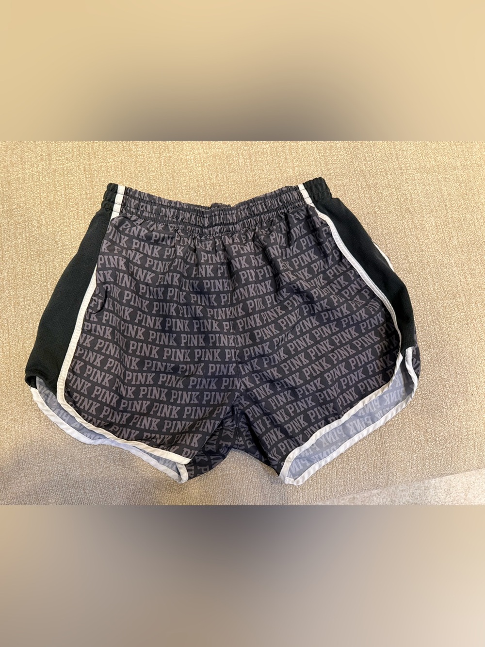 Victoria's Secret PINK Black Logo Athletic Shorts